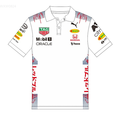 2023 New Fashion Summer New Red BULL Racing Special Edition Japan Team Mens and Kids Quick-drying short-sleeved POLO Shirt，Size:XS-6XL Contact seller for personalized customization of name and logo high-quality