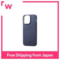 ELECOM iPhone 14 Pro Max Case Cover Hybrid Shockproof Shock Absorption Camera Protection Silicon Navy PM-A22DHVSCCNV