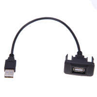 พอร์ตอะแดปเตอร์ AUX USB ABS สำหรับโตโยต้าวีโก้/วีโก้/โคโรลล่าอุปกรณ์เสริมรถยนต์สีดำ