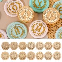 ¤ 26 Curlicue European Letter Seal Head With Crown Wax Seal Stamps Metal Head DIY Stamp Envelope Wedding Invitations Sealing