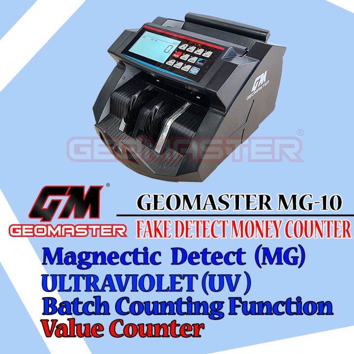 GEOMASTER Money Counter High Detect Fake Money Note Counter Money