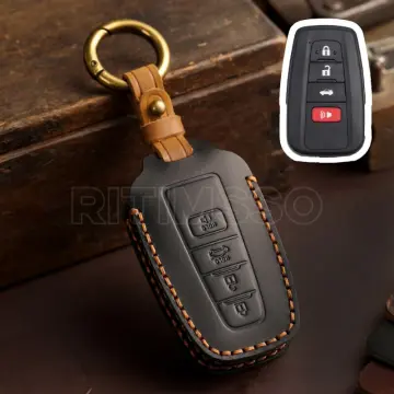 2 Buttons Car Key Cover Case For Prius Corolla Chr Prado Keychain