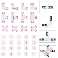 LED Strip Free Soldering Led Connector 2PIN 3PIN 4PIN 5PIN L/T/X Shape Corner Connector For 10mm RGB RGBW RGBWW Led Strip Light Electrical Connectors