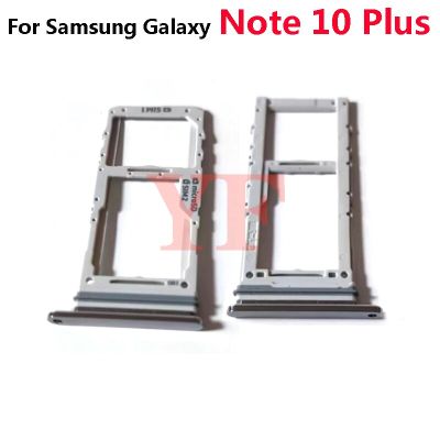 ‘；【。- For  Galaxy Note 10 Plus 5G N970 N975 Sim Card Reader Holder Dual Sim Card Tray Holder Slot Adapter
