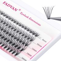 1box big capacity 10 bundles10/20/30/40 D Eyelash Extensions 0.07mm Thickness True Mink Strip Eyelashes Individual Lashes Natura