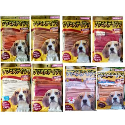 ขนมหมา ขนมสุนัข SASAMI JERKY BY BANKADUK ขนาด 500 กรัม