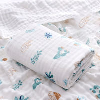 Baby Blanket Bath Towel Newborn Soft Comfortable Swaddle Stroller Sunshade Thin Quilt Children Sheet Cotton Six Layer Gauze AB54