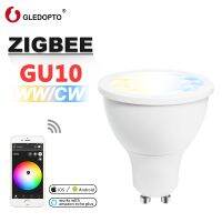 [HOT QQZIWWUJJWG 104] GLEDOPTO Zigbee Smart Home AC100 240V WWCW 5W สปอตไลท์ GU10เย็นอบอุ่นสีขาวเข้ากันได้กับ Smartthings Tuya Alexa Echo Plus