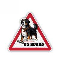 SZWL Bernese Mountain on Board Car Sticker Waterproof Decals Pet Dog In A Car Decals Warning Sign Accessories Vinyl 12cm*10cm