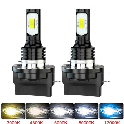 H11B H15 Led Lampu Kabut Mobil 3570 20000LM Keatan Kutinggi 80W CSP 12-24V 3000K 6000K 2 Buah