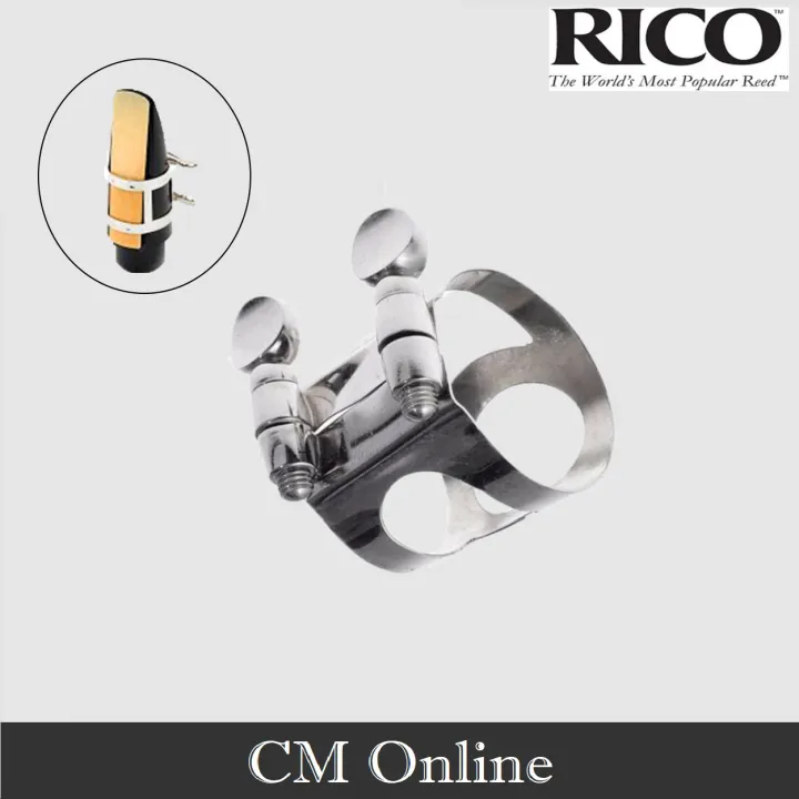 Ligature For Alto Saxophone, Nickel Plating (Rico) RAS1LN Lazada