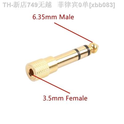 【CW】✼❦☁  Aux Cable Converter 6.35mm Male To 3.5mm Female Jack 6.35 Plug Headphones Amplifier Microphone