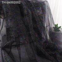 ☄✱ Sell In Meter Magic Color Silver Dot Tulle Fabric Soft Mesh Gauze Handsewing DIY Girl Dress Wedding Valintine Home Party Decor