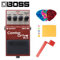 Boss BC-2 Combo Drive Pedal Bundle with Picks, Polishing Cloth and Strings Winder