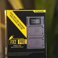 (ของแท้ส่งด่วน) NITECORE FX2 Pro FUJI GFX50, GFX100 แท่นชาร์จแบตกล้องฟูจิมิเดียมฟอร์แมต FUJI GFX50R GFX50S GFX100 usb charger np-t125