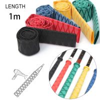 1m Non-slip Heat Shrink Tubing Fishing Waterproof Anti-skid Wraps Fishing Rod Badminton Racket Sleeve PVC Tube Grip Cable Sleeve Electrical Circuitry