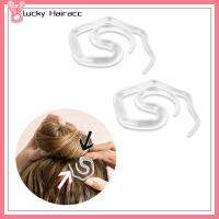 LUCKY HAIRACC กิ๊บติดผม ก้อนขนแบบไร้รอย ขี้เกียจใส่สบาย เครื่องมือจัดแต่งทรงผม คลิปผมบุญที่มองไม่เห็น ที่มีคุณภาพสูง โปร่งใสโปร่งใส คลิปยึดหัว สำหรับผู้หญิง