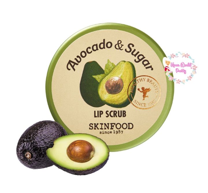 skinfood-avocado-amp-sugar-lip-scrub-14g-ลิปสครับที่มีส่วนผสมของอะโวคาโด-และน้ำตาล