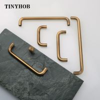 Minimalism Bronze Furniture Handles Wardrobe Kitchen Cupboard Cloakroom Bedside Cabinet Handle  Small Cabinet Handles