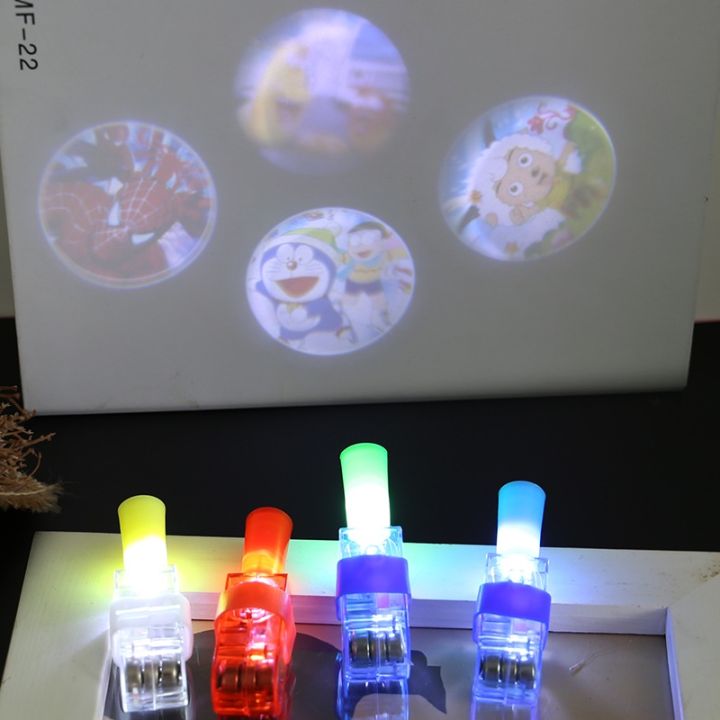 sabai-sabai-codแหวนไฟ-led-10pcs-ภาพการ์ตูน-ของเล่นเรืองแสง-ของเล่นฉายภาพ-ของเล่นเพื่อการศึกษา-ของเล่นเด็ก