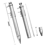 Caliper Pen 0-100Mm Vernier Caliper Roller Ball-Point 1Mm Plastic Student Stationery Gift Vernier Caliper Measuring Tools