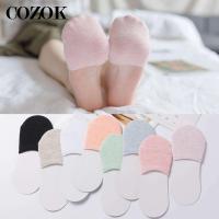 3Pairs Women Summer Forefoot Socks Thin Cotton Sweat Boat Sock Non-slip Slippers High Heels Invisible Half Foot Socks Lady Meias Socks Tights