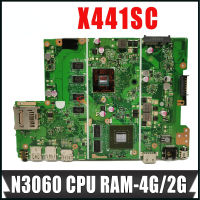 เมนบอร์ด X441SA สำหรับ Asus X441S X441SC F441S เมนบอร์ดโน้ตบุ๊ค A441S RAM-4GB N3060 CPU เมนบอร์ดแล็ปท็อป2GB ทดสอบแล้ว