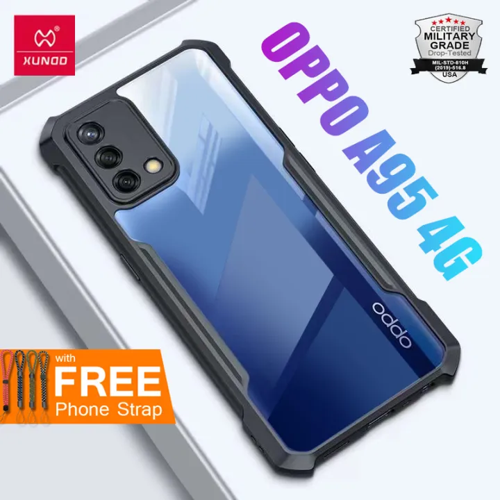 Xundd Original Beatle Clear Hybrid Shock Proof Armor Case For Oppo A95 4g Black Lazada Ph 9093