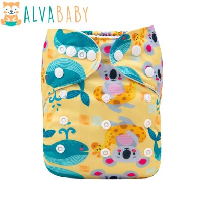 【CC】 New Arrival!  ALVABABY Baby Diaper Reusable for Babies with Insert