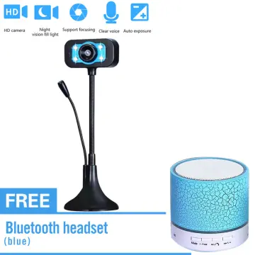  Audio Bluetooth Webcam with mic for desktop, Computer