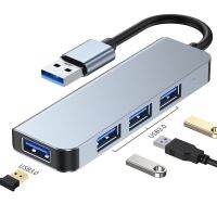 USB C Hub Adapter 5Gbps Type C Adapter Splitter 4 Ports Drive Free Plug and Play Lightweight for Macbook Phone Tablets USB Hubs