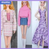 MUMU หลากหลายสไตล์ เสื้อโค้ทตุ๊กตา11.5" อุปกรณ์เสริม DIY แฟชั่นสำหรับผู้หญิง ชุดเสื้อผ้าปาร์ตี้ ของเล่นเด็กเล่น สวมใส่สบายๆ อุปกรณ์เสริมเสื้อผ้า ตุ๊กตา30ซม.