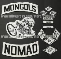 แผ่นปะติด Mongols 13ชิ้น/เซ็ตสำหรับเสื้อผ้าเสื้อแจ็กเก็ตไบก์เกอร์รถจักรยานยนต์สติกเกอร์แผ่นปะติดแบบชาวร่อนเร่ MFFM