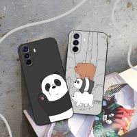 (Hulux electron)เราหมี Bare Bears เคสสำหรับ P50 P40 P30 Mate50 Mate40 Mate30 NOVA10 NOVA9 NOVA8บวกเคสนิ่มสีดำ