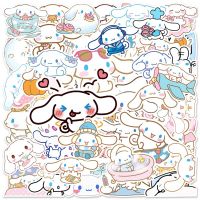 50ชิ้นสติกเกอร์อะนิเมะน่ารัก Sanrio การ์ตูน Cinnamoroll น่ารักกระเป๋าสติกเกอร์กันน้ำกระเป๋าการตกแต่งถ้วยของขวัญเด็กความคิดริเริ่ม