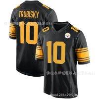 ✇┅ NFL Football Jersey Steelers 10 Black Yellow Letters Steelers Trubisky Jersey Dropshipping