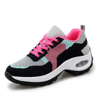 Autumn Womens Sneakers Mesh Breathable Woman Hiking Shoe Air Cushion Female Vulcanized Shoes Plus Size 42 Mixed Color Comfort