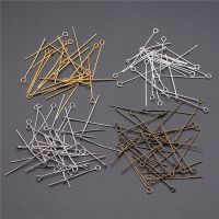 WYSIWYG 200pcs Eye Head Pins 18~35mm Eye Pins Bead Pins Jewelry Findings &amp; Components For DIY Jewelry Making