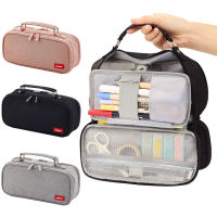 Foldable Large School Pencil Bag Case Big Capacity Pencil Case Stationery Storage Large Handheld Pencil Pen Pouch Bag