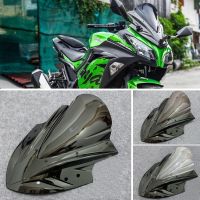 กระจกกระจกรถจักรยานยนต์สำหรับ Kawasaki Ninja 300 R 250 300R EX 2013 2014 2015 2016 2017 2018 EX300สกรีนที่เบนทางลม