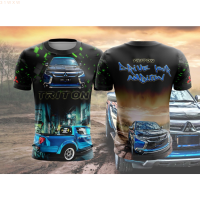 Mitsubishi NEW (สต็อกเพียงพอ) Triton 2023 Drive Your Ambition Sublimation T-shirt | Baju Mitsubishi Triton | Baju Kelab | LongSleeveคุณภาพสูง size:S-5XL