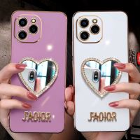 เคสโทรศัพท์กระจกแต่งหน้ากาวนิ่มสำหรับเลนส์รวมทุกอย่างใหม่สำหรับ IPhone14 Promax 14Plus 13PROMAX 11 12 Pro Max XR XS Max X 6 6Plus 7 8 Plus 12เคส TPU ขนาดเล็ก