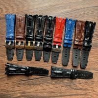 ✎ Genuine Leather watch Strap For AP 15703 Royal Oak Offshore Series 28mmx22mm Black Brown Blue Red Watchbands accessories men