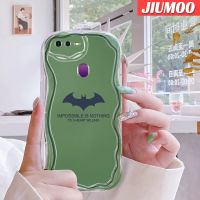 เคส JIUMOO สำหรับ OPPO F9 F9 Pro U1 Realme A7x 2 Pro เคสลายการ์ตูนแบทแมนเนื้อครีมเวฟขอบนุ่มกันกระแทกแบบใสเคสมือถือสร้างสรรค์โปร่งใสลายกล้องถ่ายรูปฝาครอบป้องกันง่าย