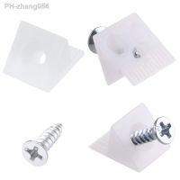 White Furniture Chest Drawer Bottom Repair Fixing Mending Wedges Drawer Plastic Angle Code Bracket Fastener with Screws