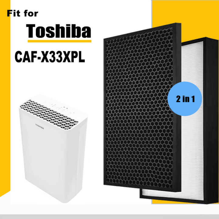 แผ่นกรองถ่านกัมมันต์-hepa-สำรอง-caf-h20-w-สำหรับเครื่องฟอกอากาศ-toshiba-caf-x33xpl-caf-x33xpl