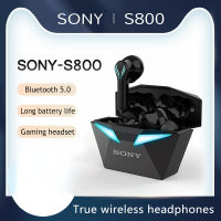 SONY หูฟังเล่นเกม S800,หูฟังอินเอียร์บลูทูธ V5.0 True Wireless หูฟังบลูทูธสำหรับเล่นกีฬาหูฟังบลูทูธหูฟังสเตอริโอ HiFi พร้อมกล่องชาร์จสำหรับพีซีโน้ตบุ๊ค