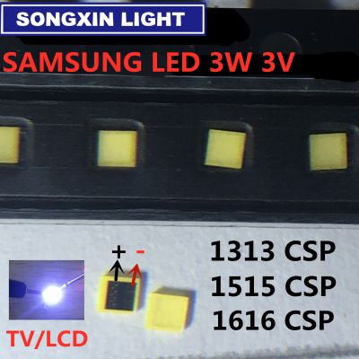 50-1000PCS pcs For SAMSUNG SEOUL LG LCD Backlight TV Application LED Backlight 3W 3V CSP 1313 1414 1515 1616 Cool white Electrical Circuitry Parts