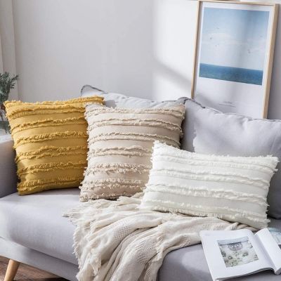 hot！【DT】♣☒✆  Cotton Cushion Cover Pillows Sofa Room 18x18 Boho P[ilowcase