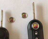 ราคาต่อ 1 ชิ้น โลโก้จิ๋ว อาบาร์ธ ติดกุญแจ เฟียต ขนาด 14 mm  ABARTH [fiat] tiny key case logo Badge Emblem 595  695 Turismo.